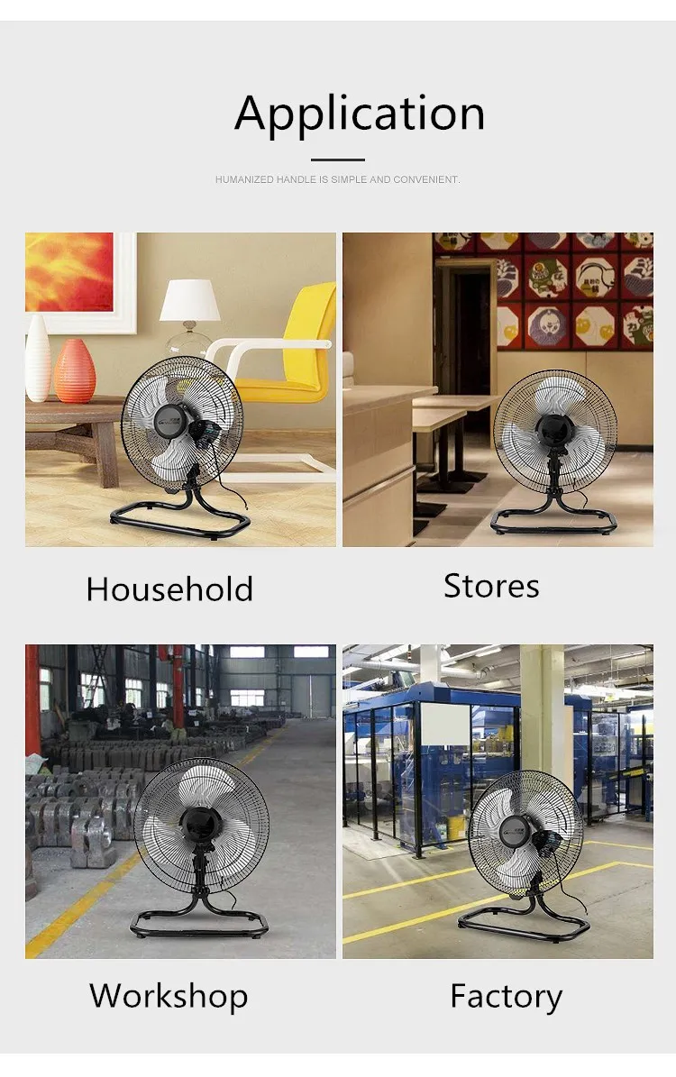 Hot sale 12/14/18 inch Electric stand/ wall/floor fan 3 in 1 industrial fan Aluminum blades