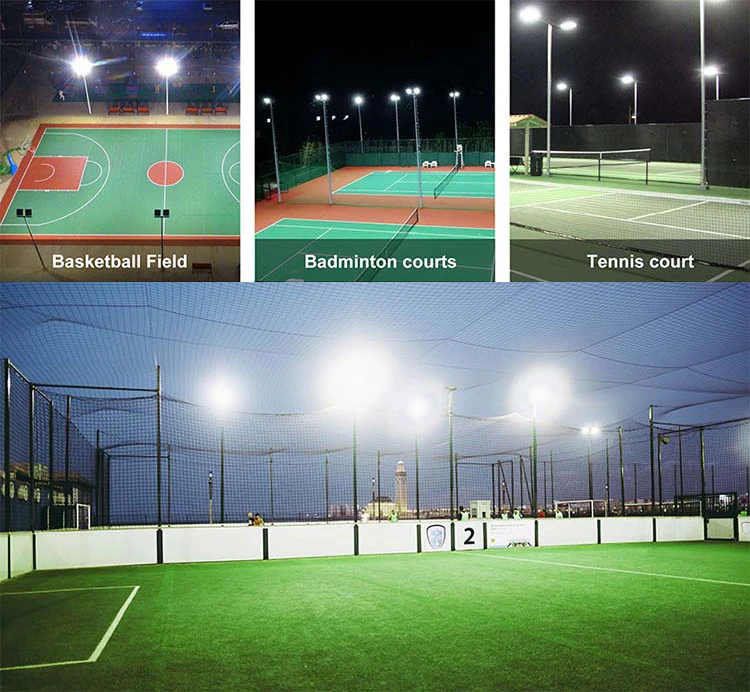 New design IP66 IK10 5 years warranty Indoor and Outdoor Stadium 100W LED FLood Light for basketball, badminton, tennis courts