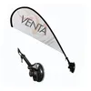 Mini Printing Free Design Suction Cup Teardrop Shape Flag Pole For Advertising and Promotion