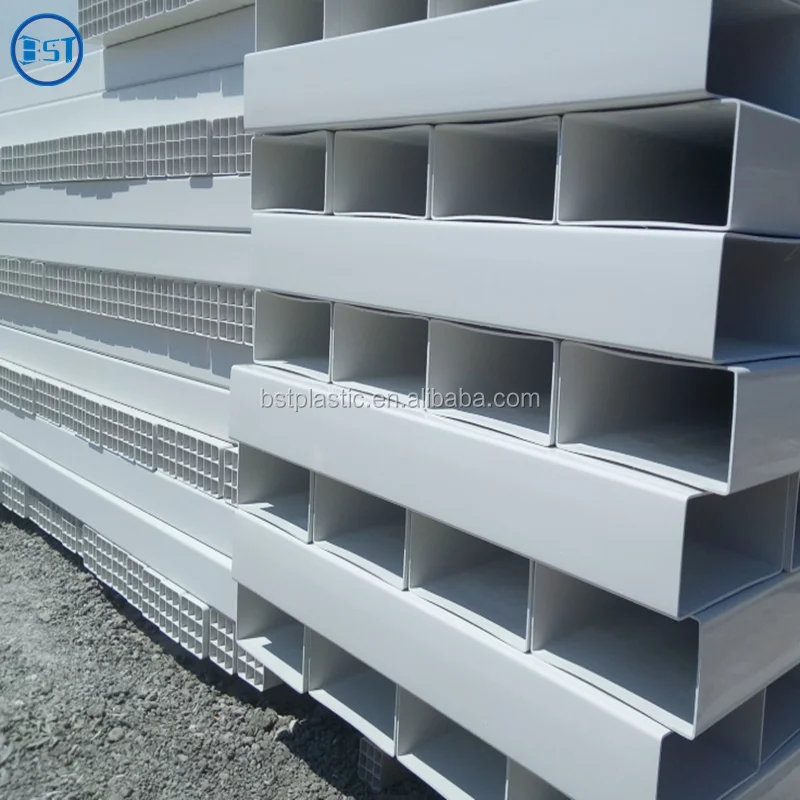 Extrusion Pvc Square Plastic Pipes 150mm Heat Resistant Plastic Tube