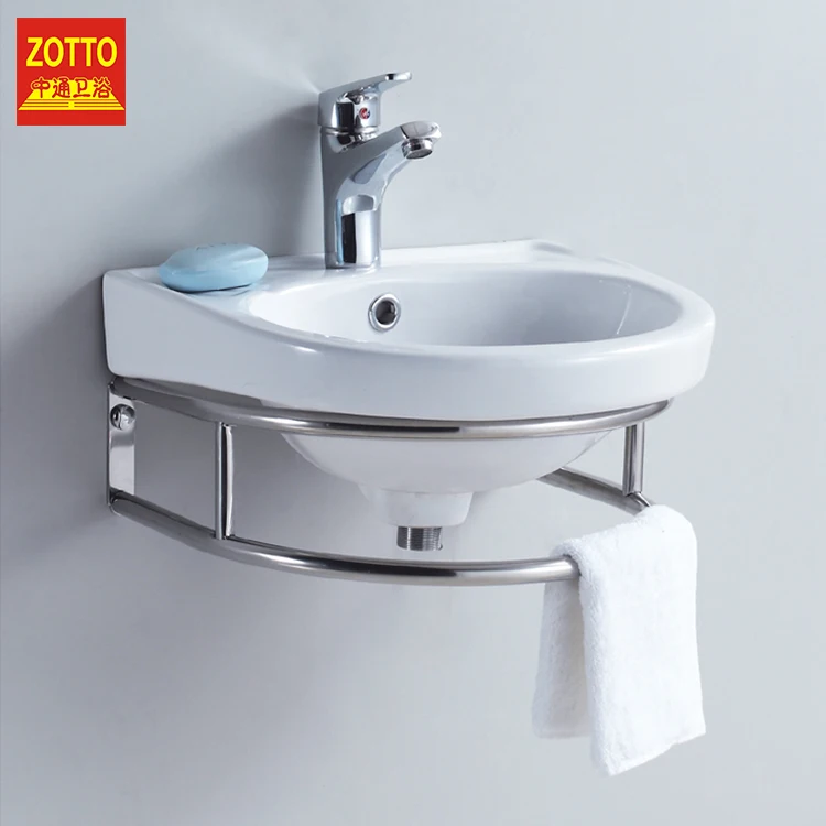 Cheap Price Semi Circular Ceramic Oval Corner Wash Basin Bathroom Wall Mount Sink Brackets With Towel Rack Buy Wall Mount Sink Brackets Wall Hanging Bathroom Sink Bathroom Corner Wash Basin Product On Alibaba Com