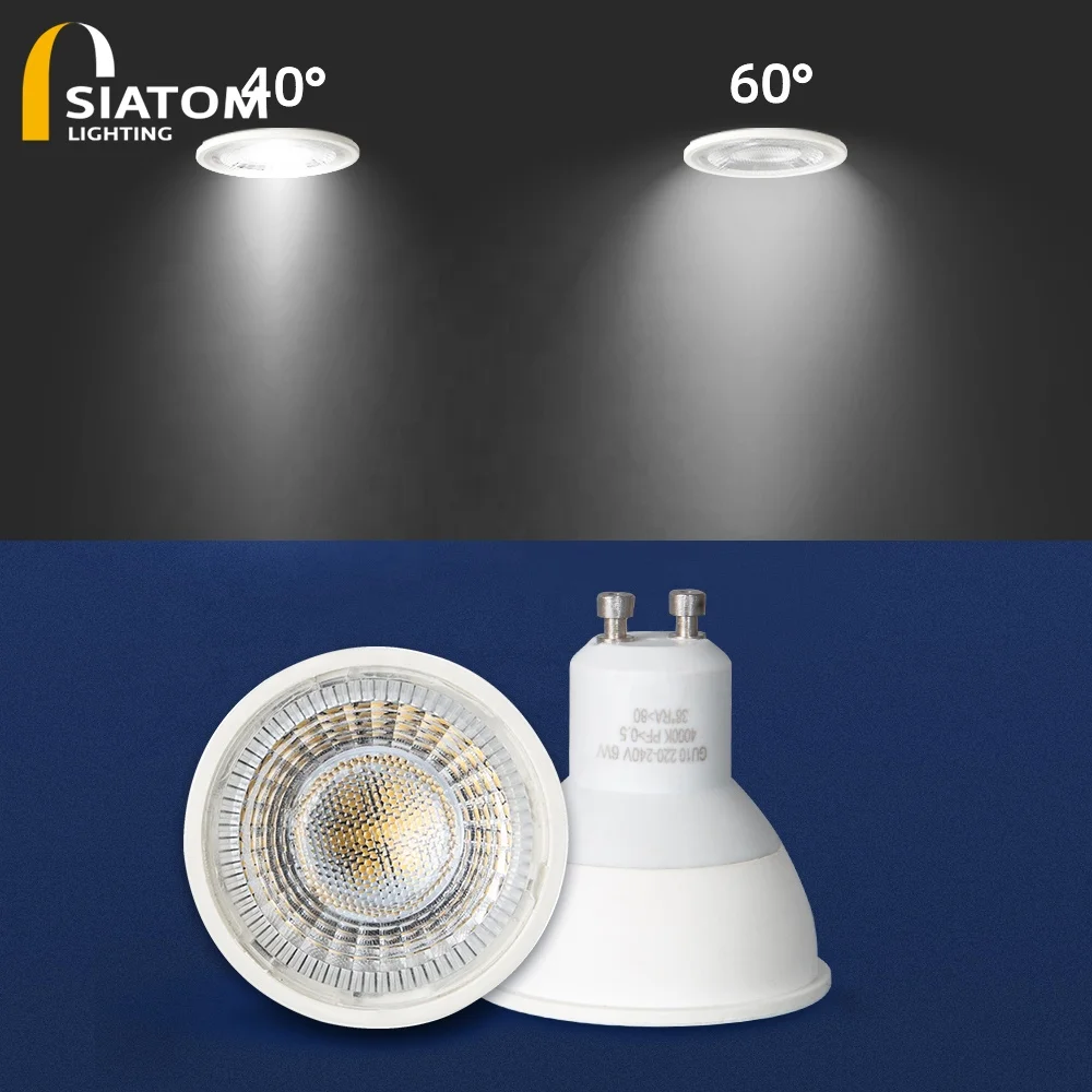 Squamous Lens Decorative Soft Warm White 6W 2700K GU10 LED Spotlight For Indoor Lighting