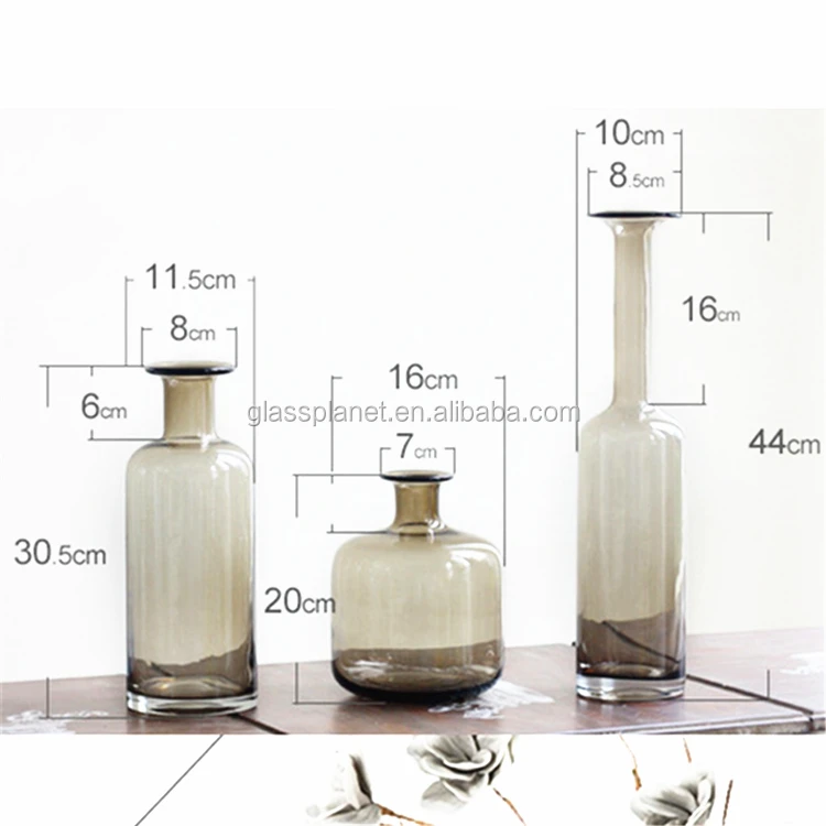 Decorative Modern Long Narrow Neck Glass Vase For Dried Flower Buy