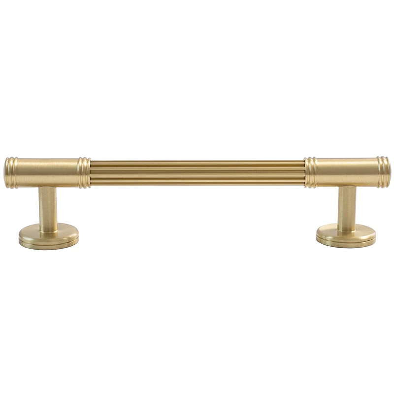 Modern Style Drawer Knobs - Solid Brass T Bar Handles