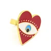 Fashion jewelry evils eyes for women ring, fashion heart dripping oil rings