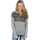 Trade Assurance Ladies Fashion Hot Night Party Evening Kangaroo Pocket Zip Collar Women Crop Sweatshirt