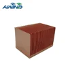 High precision copper skived fin heatsink cnc machining parts