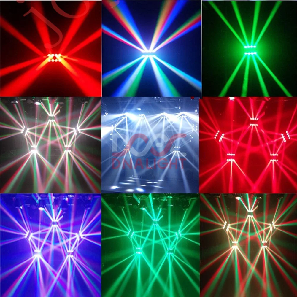 Disco Dj Party Decoration 8x10w Rgbw 4in1 Led Spider Beam Moving Head ...