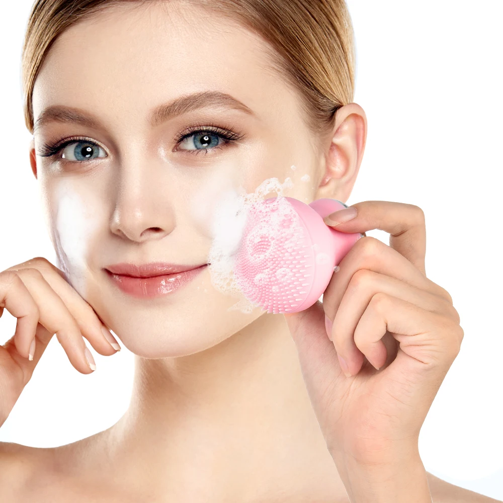 2 In 1 Vibrating  Massager Foreo Luna Mini 2 Sonic Electric Silicone Facial Cleansing Brush.jpg