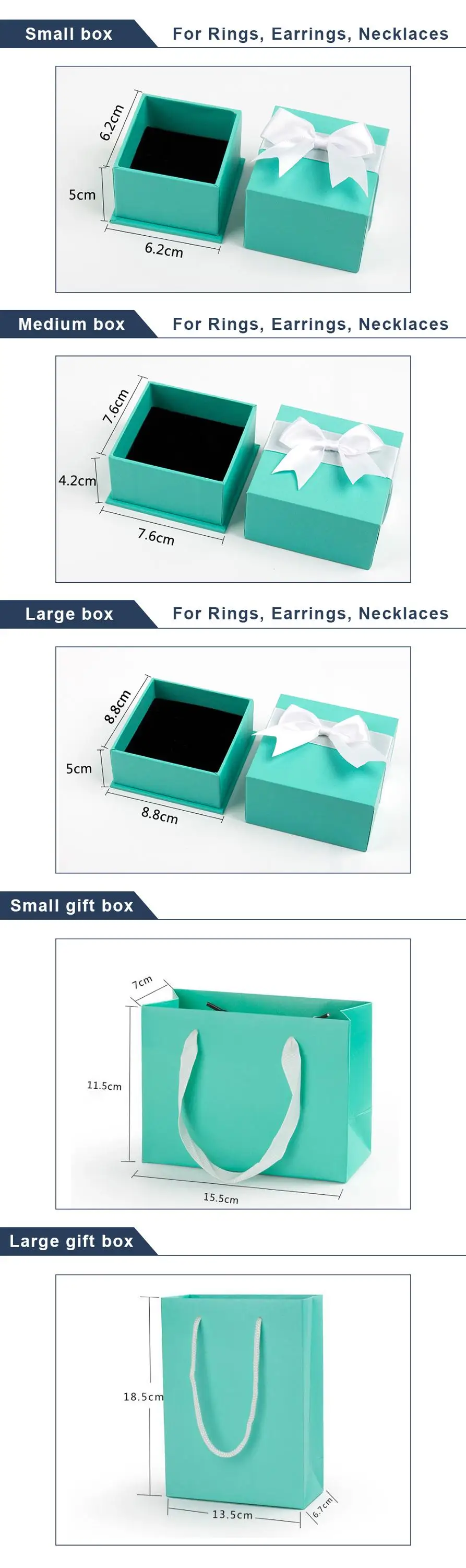 Quick Shipping Quality Jewelry Box Packaging For Necklace Bracelet Ring