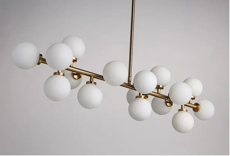 2019 New Design customize gold glass ball pendant light