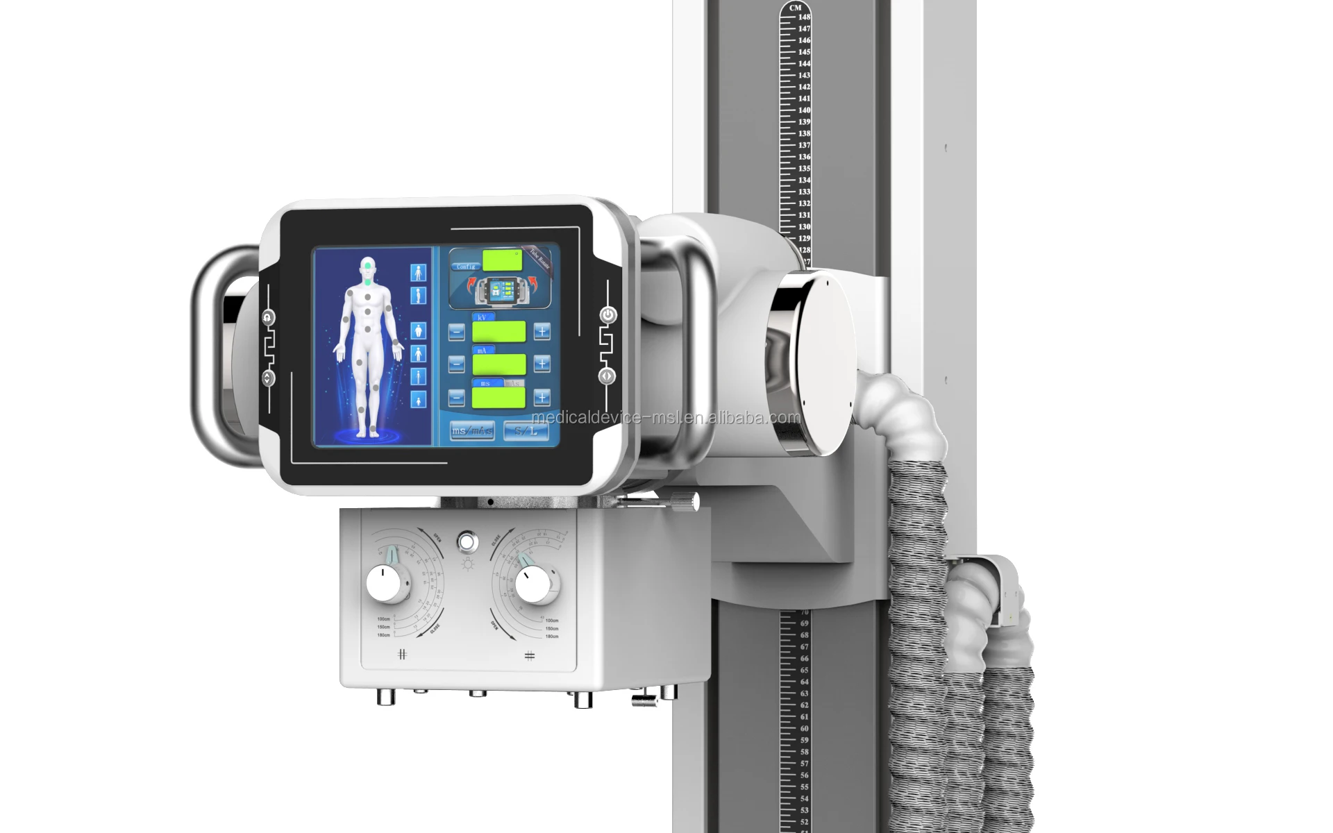 Medical Diagnosis High Frequency X Ray Machine Floormounted Digital