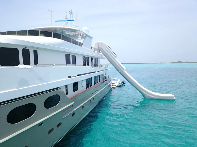 inflatable yacht slide