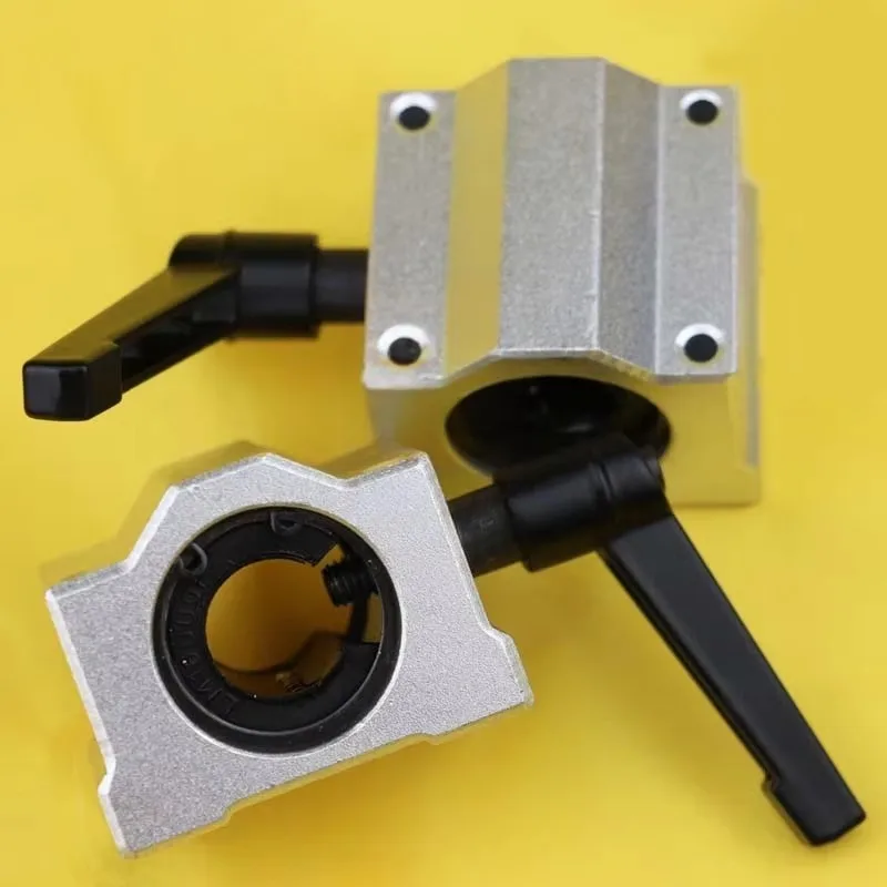 product linear guide rail locking positioning limit fixed slider optical axis box type linear bearing hdbrg steel 16 20 25-13