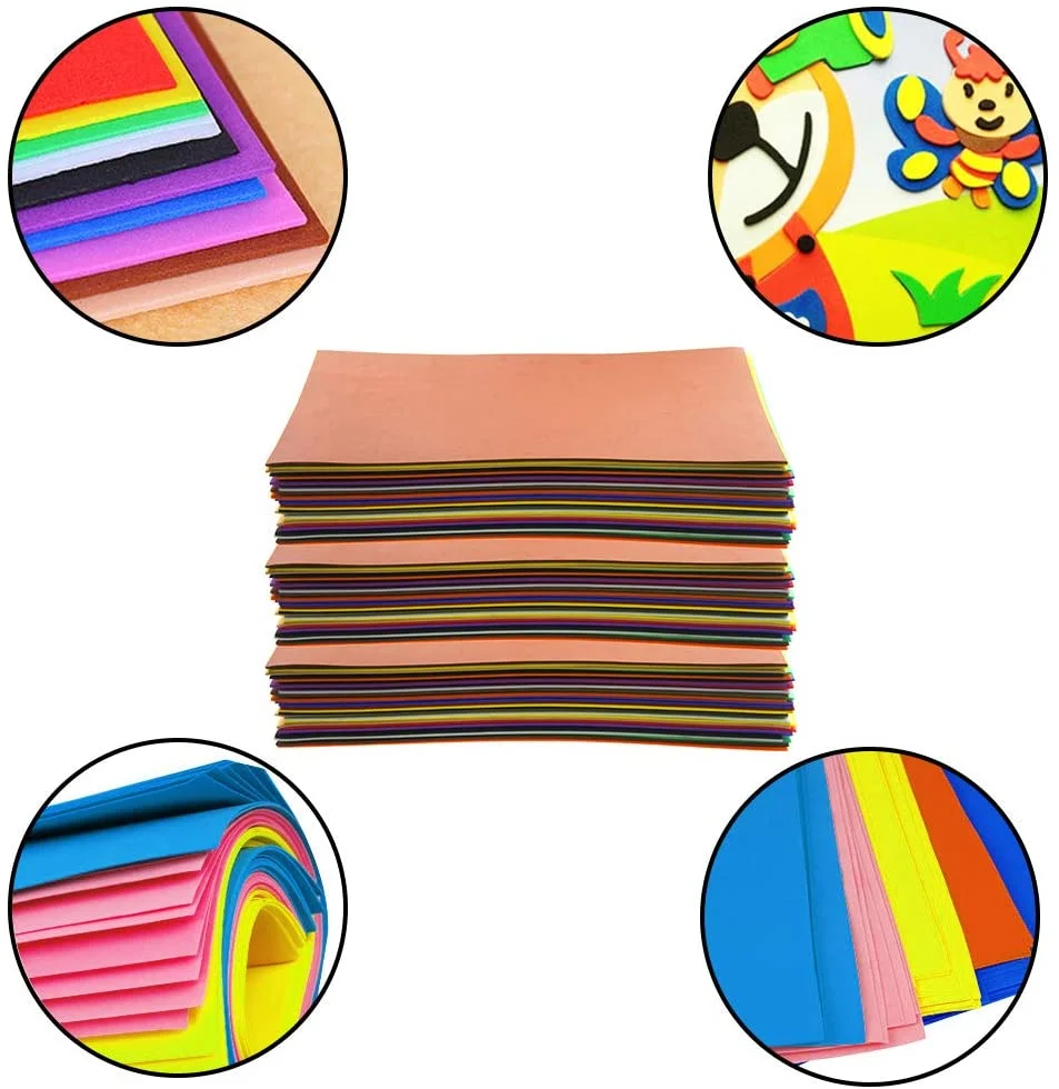 50x70cm 2mm Color Eva Foam Sheet Craft Eva Foamiran - Buy 2mm Eva Foam ...