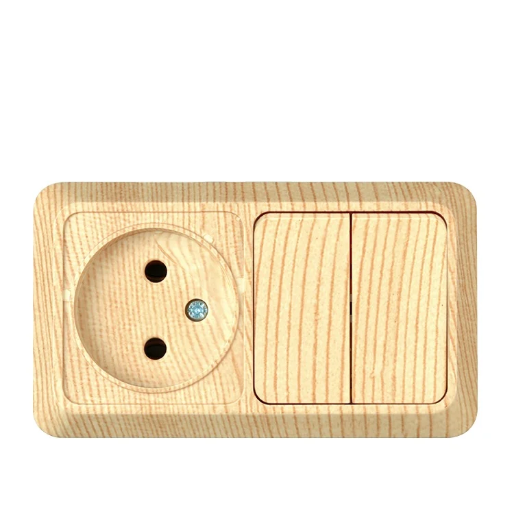 Manufacturers Electric wall switch socket germany type  surface mounting  light switch painting  wooden