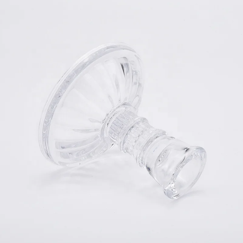 Empty high candlestick glass votive candelabra with basehome decoration wholesale