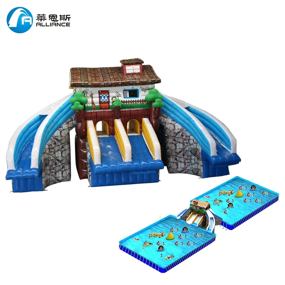 Large Commercial Grade Inflatable Water Slides Inflatable Water Slide