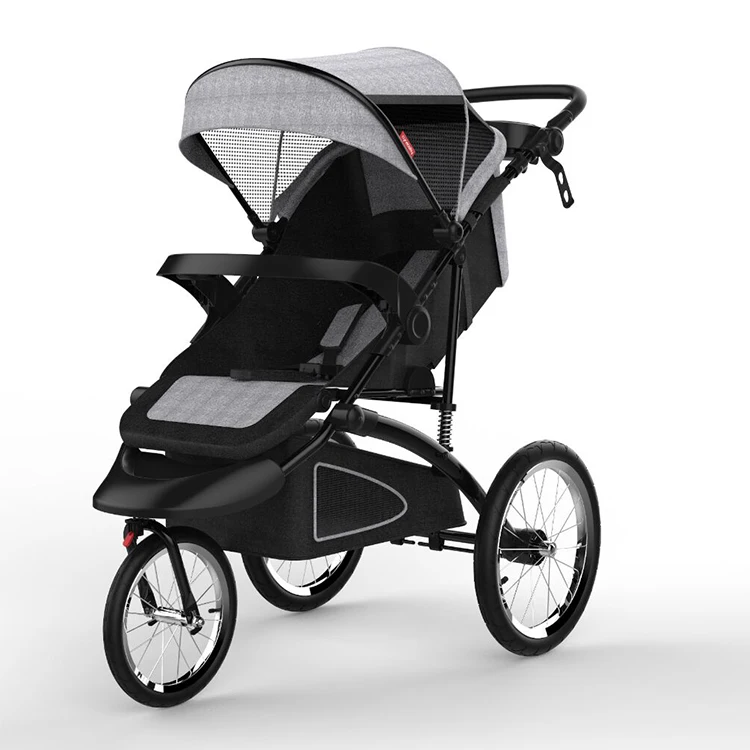 lightweight stroller with big wheels