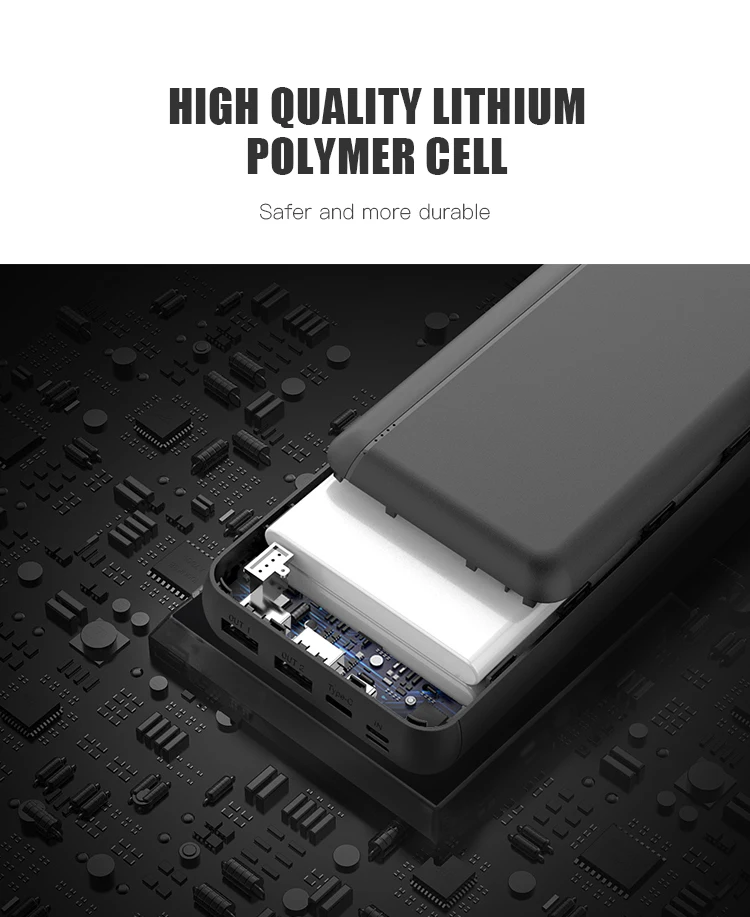 Multiple protection custom portable dual USB mobile charger 30000 mah power bank - ANKUX.COM