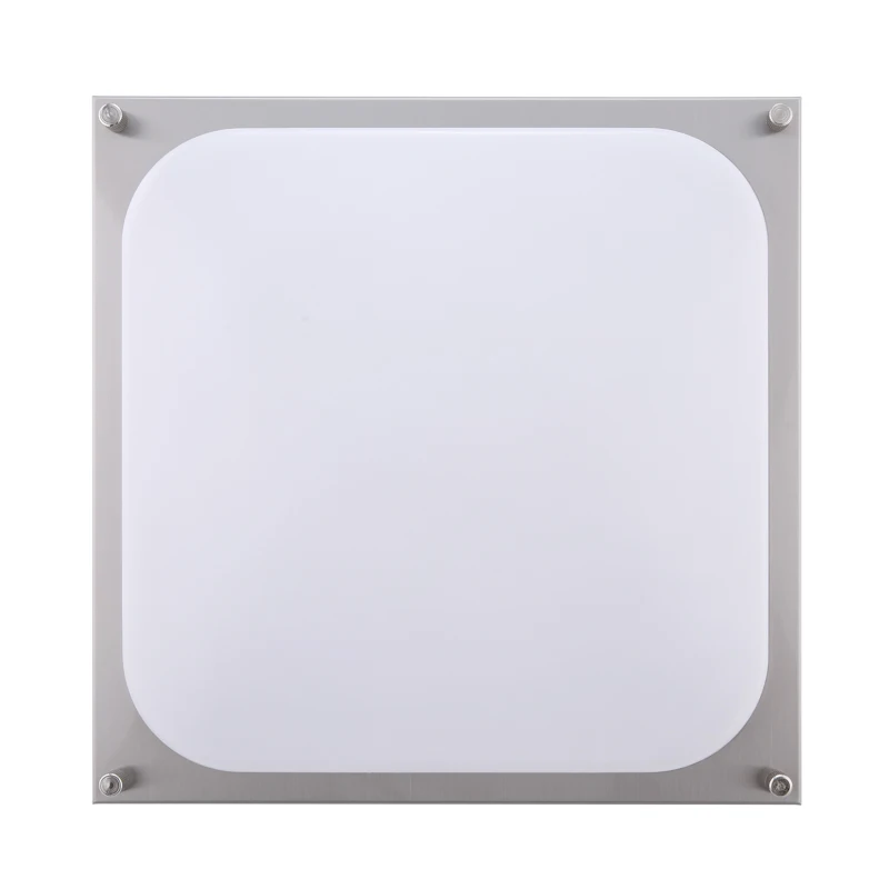 Elegant Appearance Led Square Double Level Nickel White Acrylic Lens Led Lights Ceiling Light Wall Light Indoor