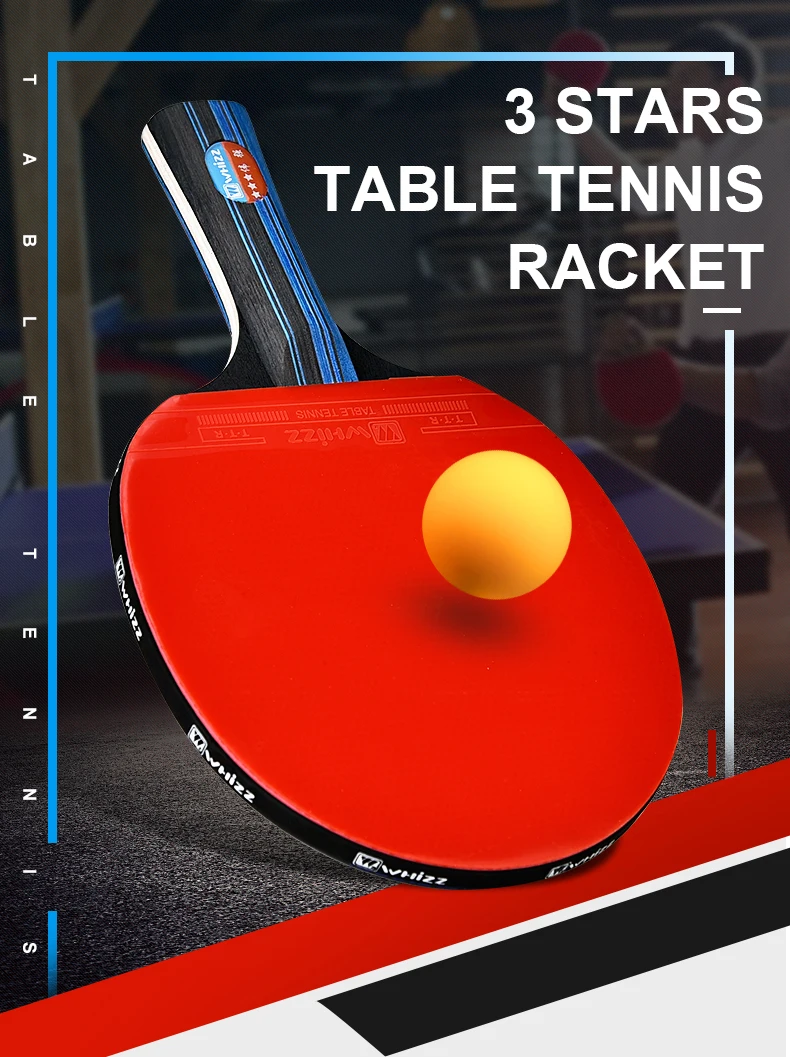 Top Brand Whizz Wholesale 3 Star Table Tennis Racket/paddle