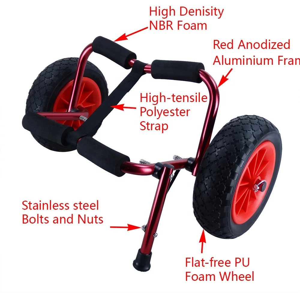Aluminium Heavy Duty Kayak Canoe Hand Kayak Dolly Trailer Kayak Dolly