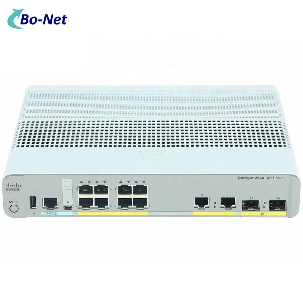 CISCO WS-C2960CX-8TC-L Switch 8-port 10/100/1000Mbps 2 x 1G SFP LAN Base
