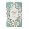China Manufacture Happy Birthday Delicate Laser Cut Invitation Greeting Card Offset Printing Square Envelope
