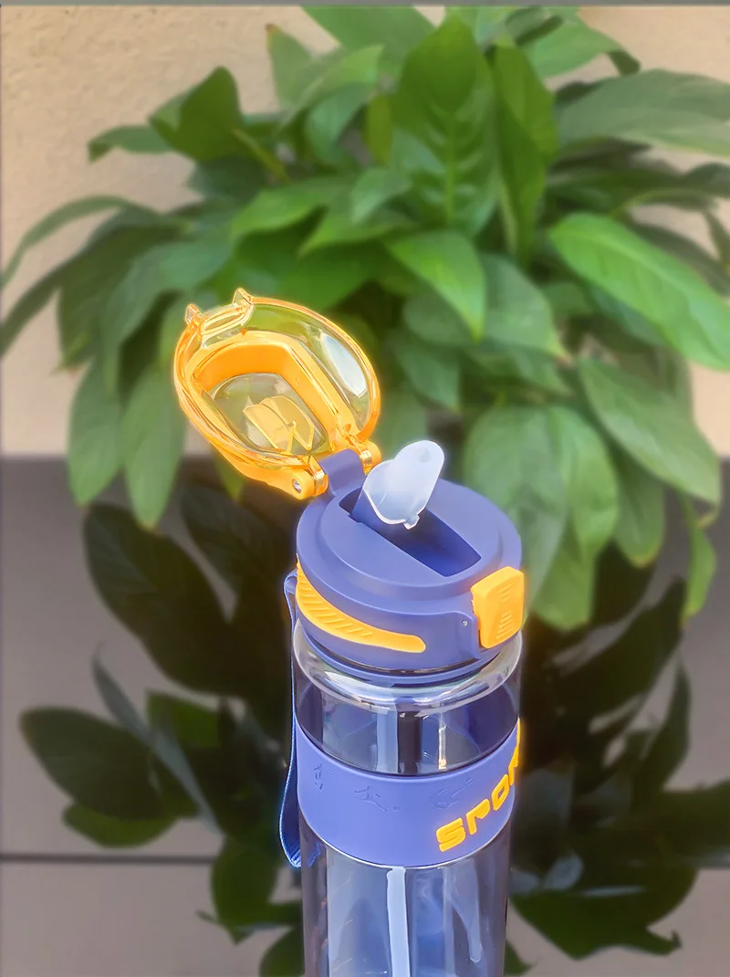 Unisex High-Temperature Resistant Tritan Sports Water Bottle Large Capacity Direct Drinking Gym Fitness Kettle Plastic Drinkware