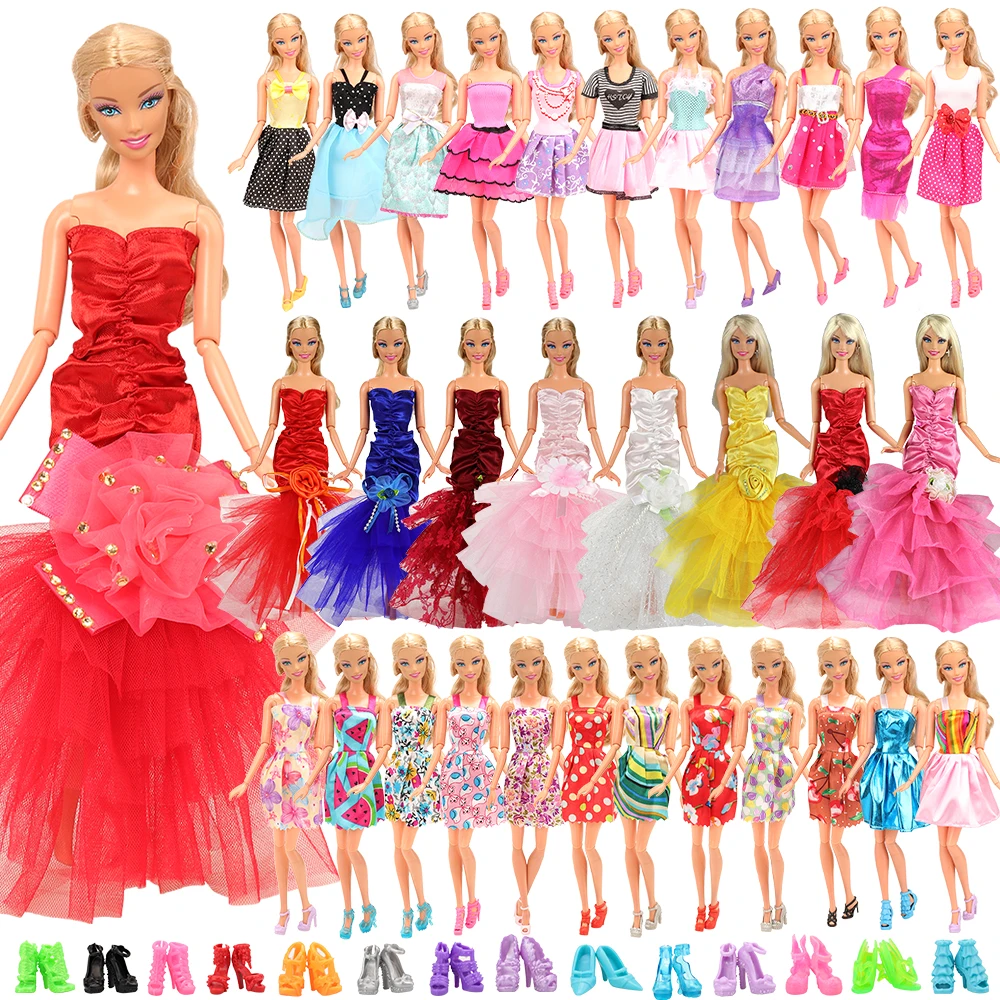 2 Piezas Mini Vestido De Princesa Para Muñecas De 12 2 Piezas Mini Vestido De Princesa Para Muñecas De 12