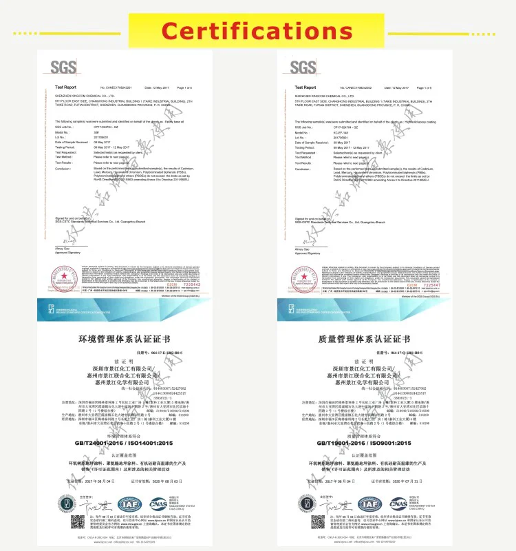 Dust Proof Floor Paint Epoxy Coating Epoxy Resin Hardener Price for Free Sample
