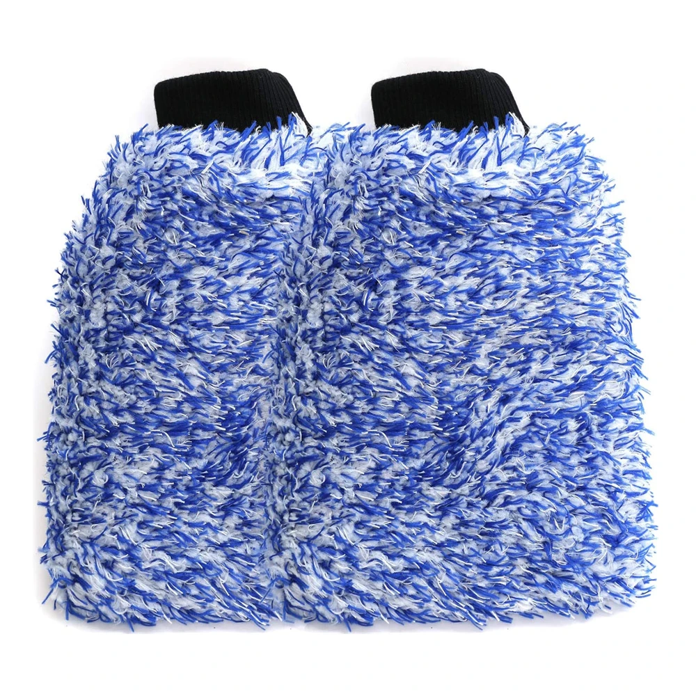 velvet car washing mitt