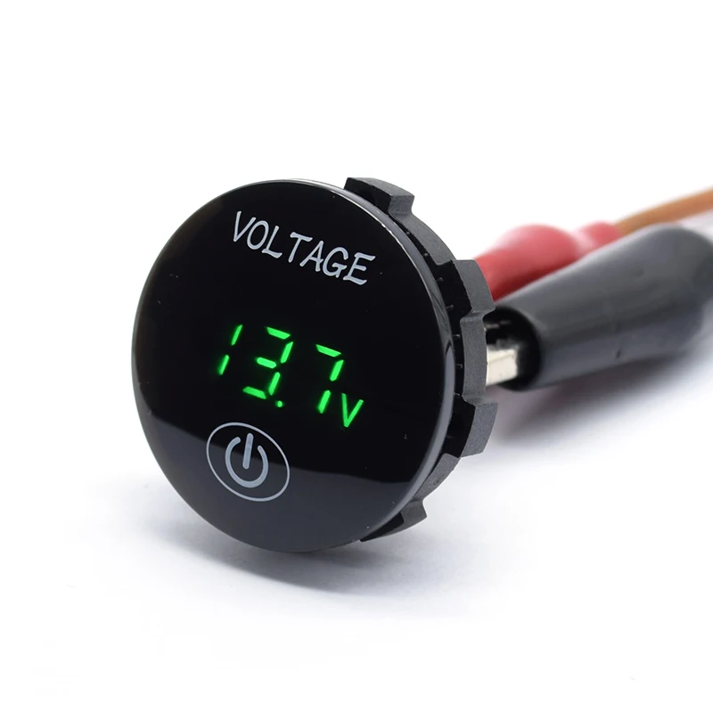 Details about   5-48V Motorcycle Car LED Panel Digital Voltage Volt Meter Display Voltmeter / 