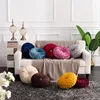 2019 Latest Design Round Solid Color Velvet Chair Cushion Couch Pumpkin Throw Pillow Home Decorative Floor Pillow