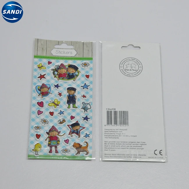 Wholesale custom 3d cartoon puffy bubble stickers
