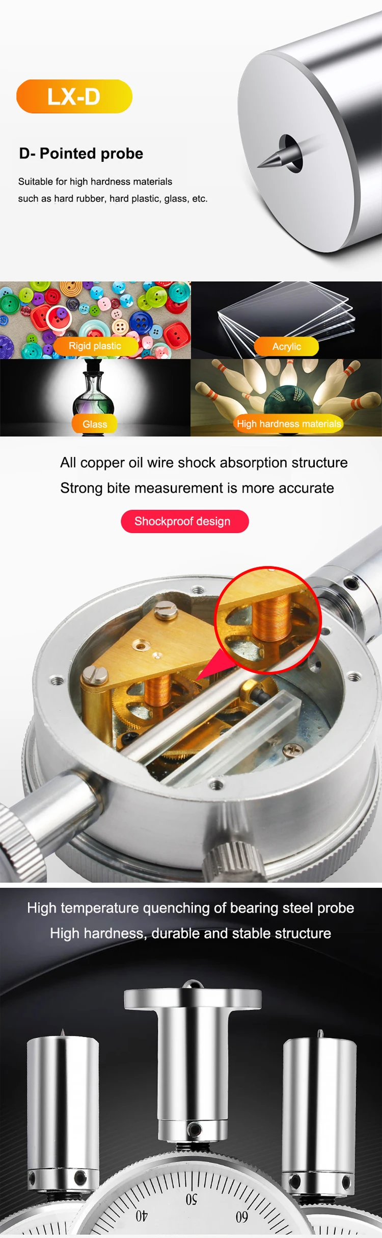 Rubber Shore A Durometer Hardness Tester