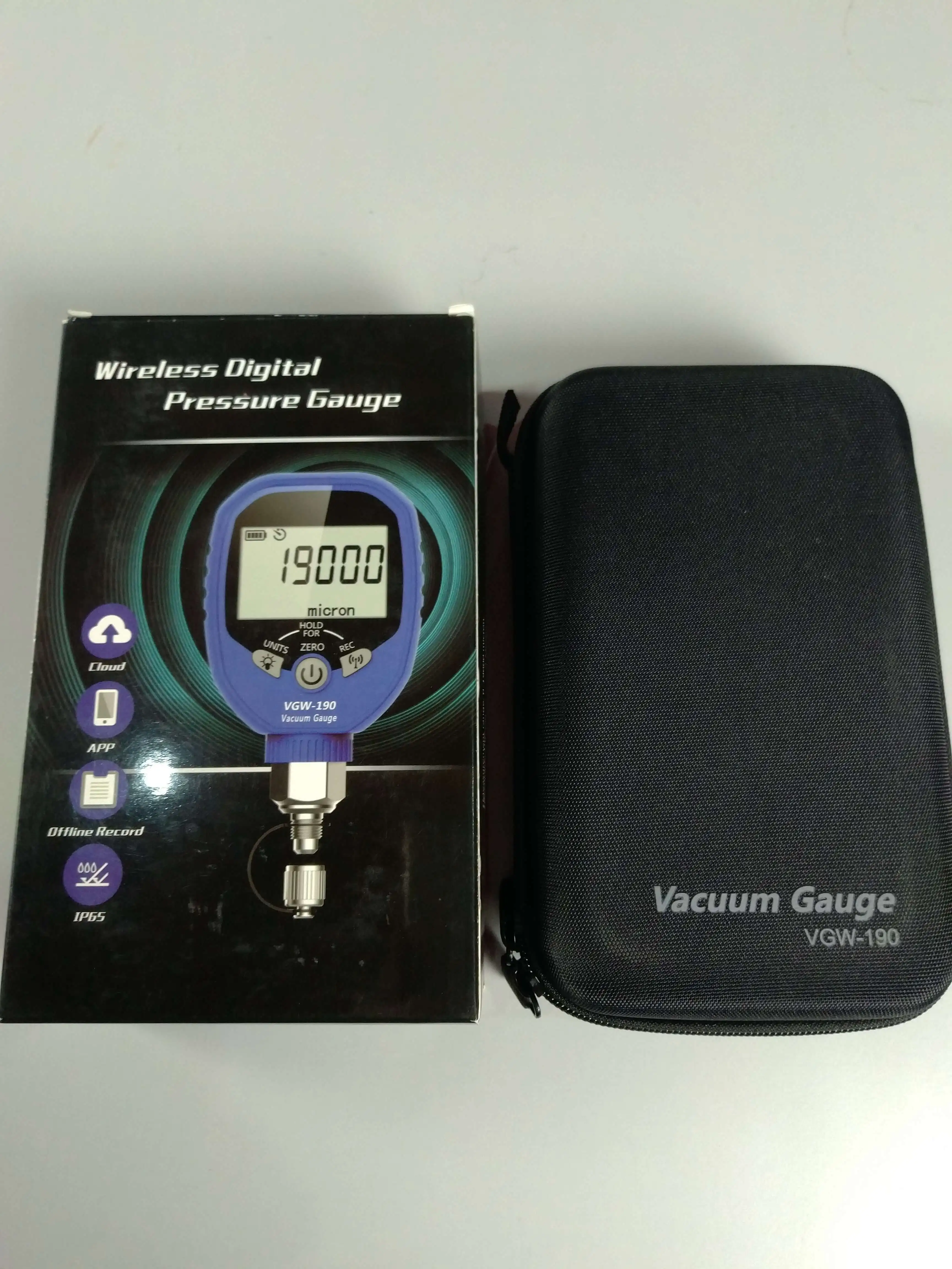 Wireless Digital Vacuum Gauge Temperature Tester Vgw 190 Buy Vacuum Gauge Wireless Digital Vacuum Gauge Temperature Tester Product On Alibaba Com