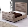leather bed with crystal JX280/Diamond bed /crystal bed set/bed frame with crystal