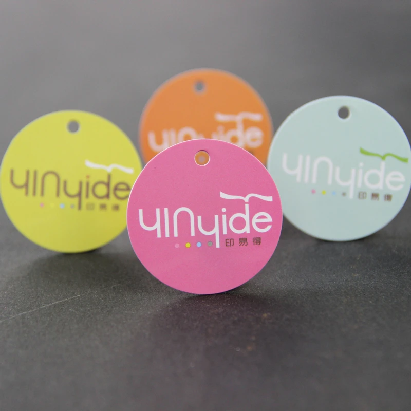 Pvc Hangtag Custom Printing Brand Name Logo Plastic Price Tag Label