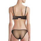Women Sexy Lace Lingerie Babydoll See-through Wireless G-String Underwear Nightwear Bra Brief Sets