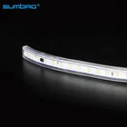 低 voltage12v24v フレキシブル led ストリップ 60led 120led/メーター装飾ライト防水回廊ガーデンホテルルームバー階段屋内