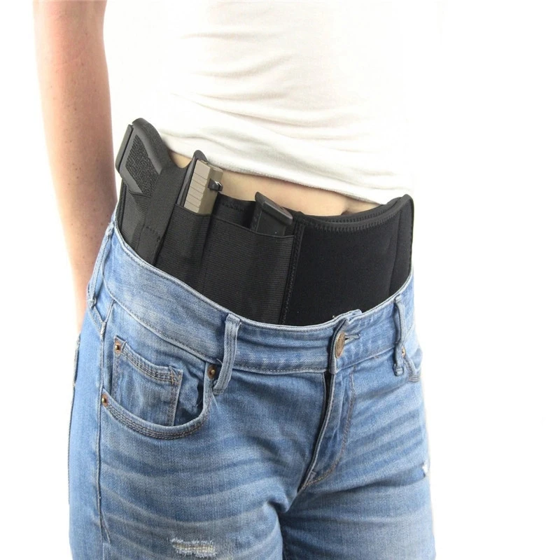 Hunting Belly Band Holster Neoprene Gun Holster Waist Concealed Carry ...