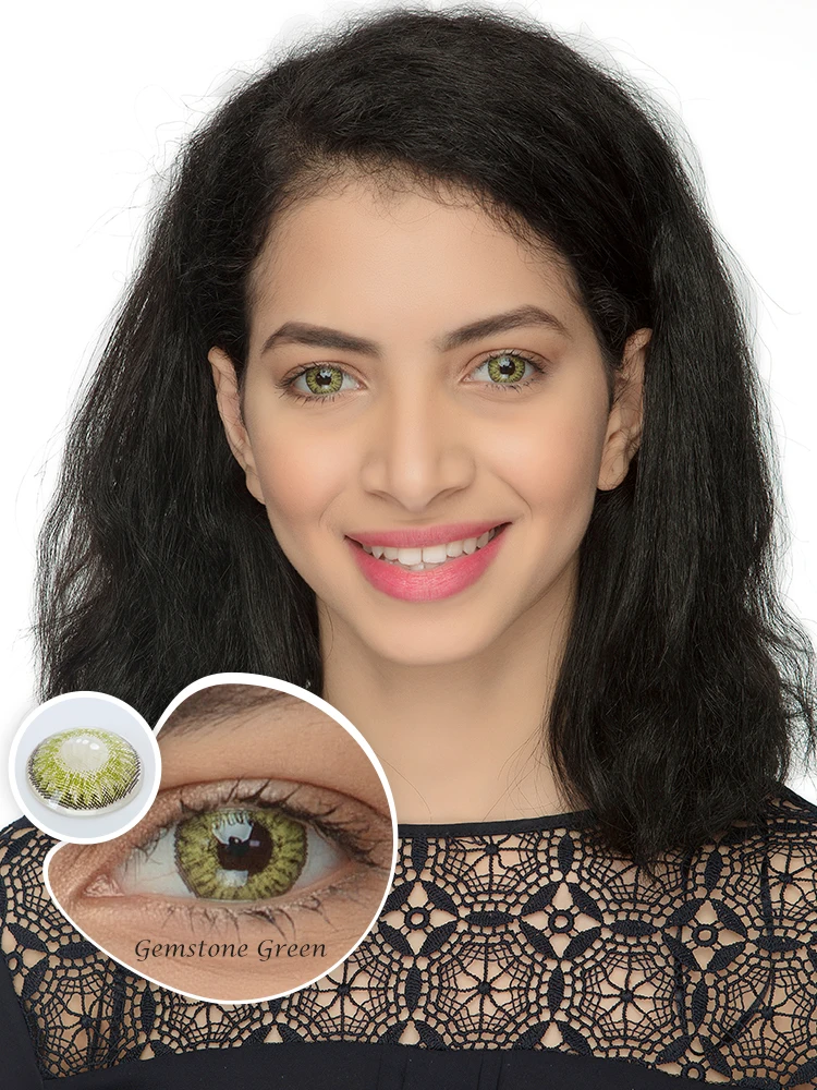 Wholesale 1 Cheap Colored Contacts 3 Tone Color Contact Lenses 14.5mm