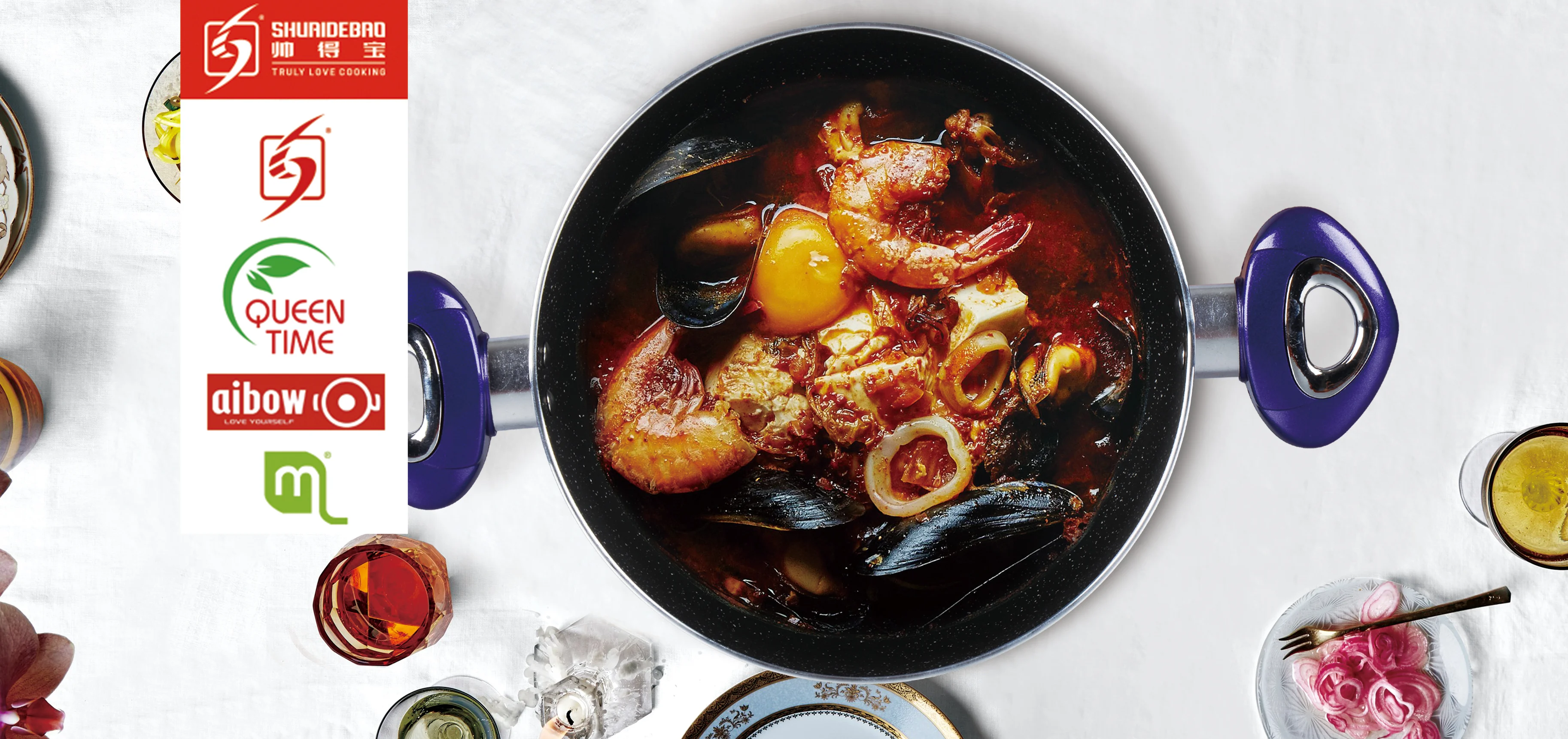 Kitchenware Aluminium Nonstick Pressed Korean Style Soup Pot Set Buy