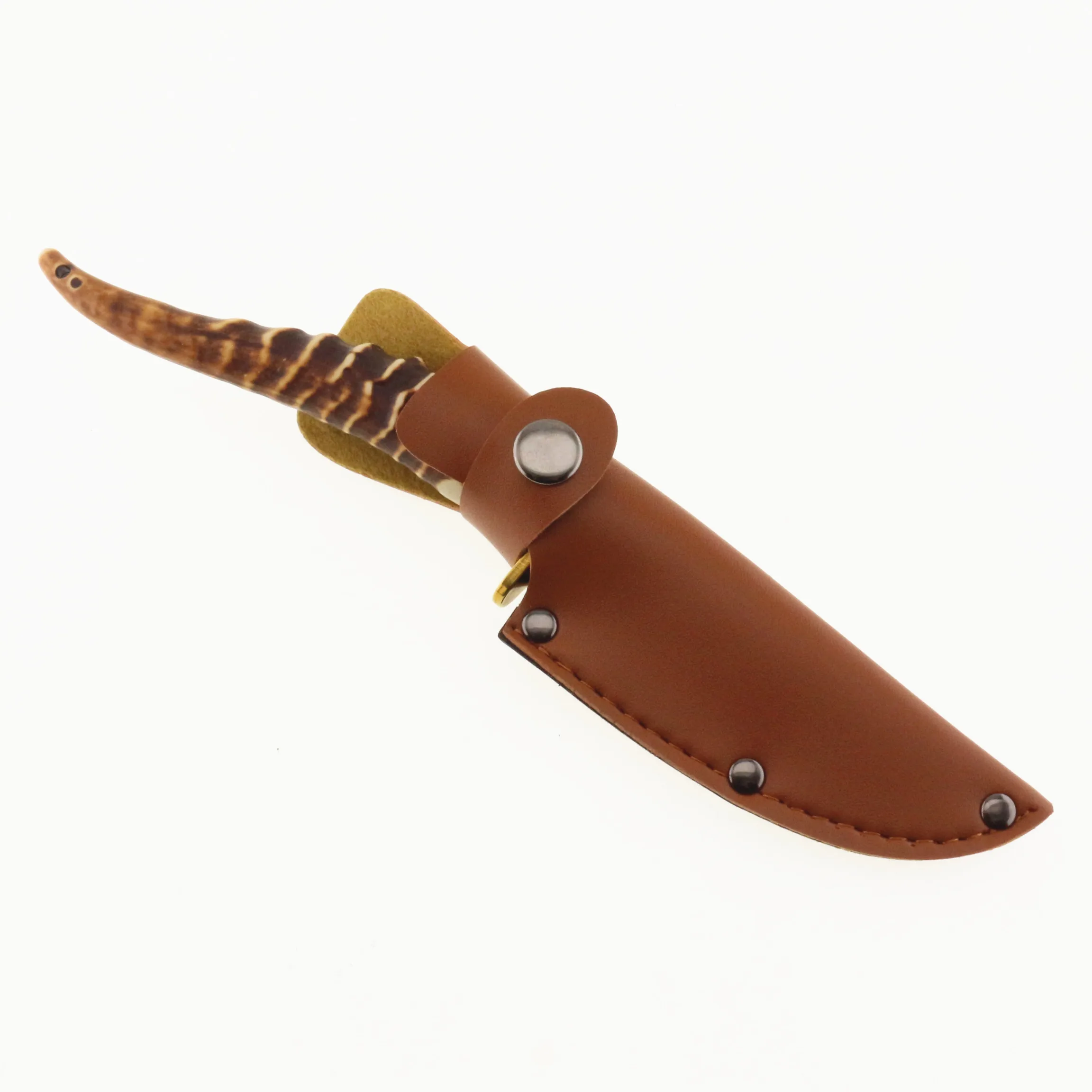 Custom Hand Made Damascus Hunting Knife Antlerstag (deer) Horn Handle