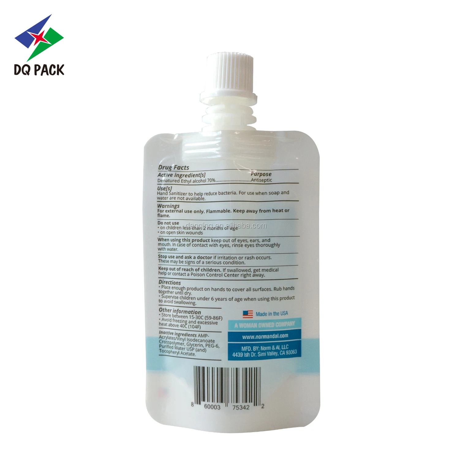 2021 Hot Sale China Washing Detergent Packaging Bag, Doypack For Shower Gel Packaging