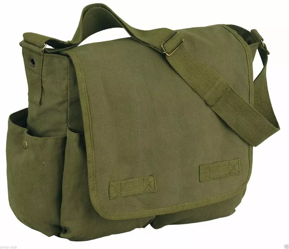 canvas satchel messenger bag