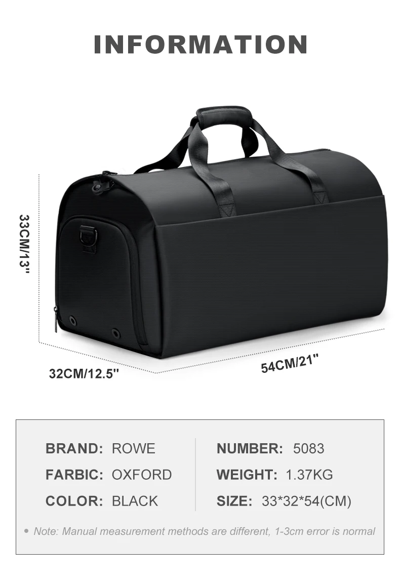 Rowe 2020 57l Travel & Sports Large Duffel Bags Weekend Flight Bag ...