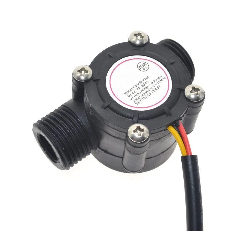 Water Flow Sensor Flowmeter Hall Flow Sensor Water Control 1-30L/min 2.0MPa 1PC